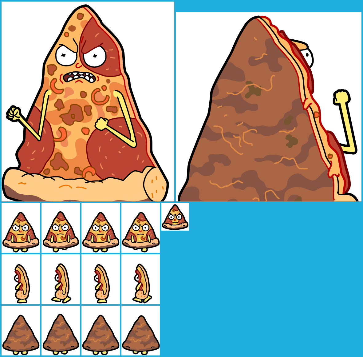 Pocket Mortys - #104 Pepperoni Pizza Morty