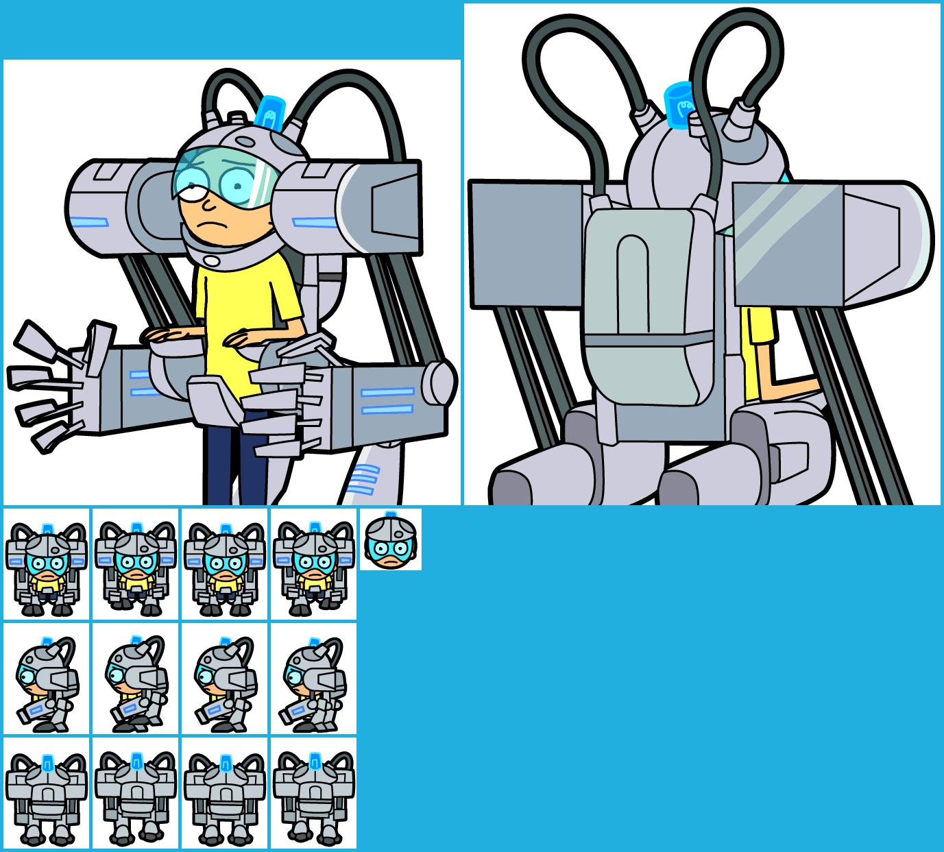 Pocket Mortys - #141 Exoskeleton Morty