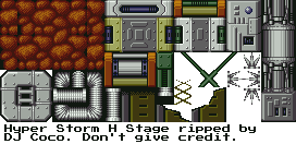 Mega Man: The Wily Wars: Wily Tower - Hyper Storm H Stage Tileset