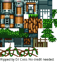 Mega Man: The Wily Wars: Wily Tower - Buster Rod G Stage Tileset