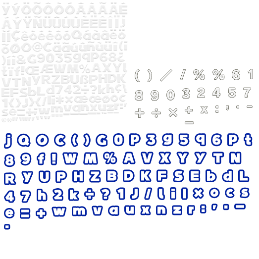 Sonic Runners - Fonts