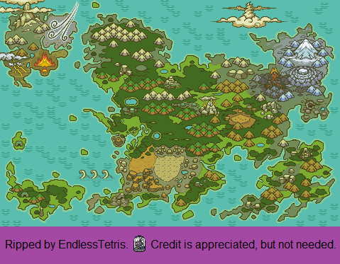 Pokémon Mystery Dungeon: Red Rescue Team - World Map