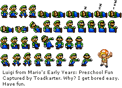 Mario's Early Years!: Preschool Fun (USA) - Luigi