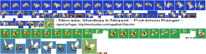 Pokémon Ranger - Nincada, Ninjask & Shedinja