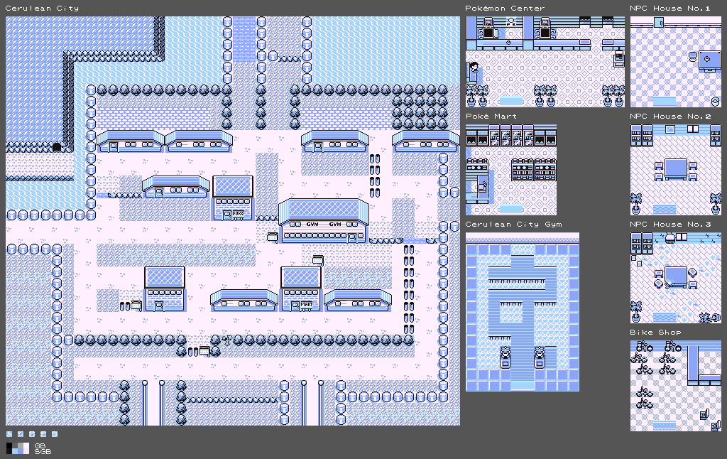 Pokémon Red / Blue - Cerulean City