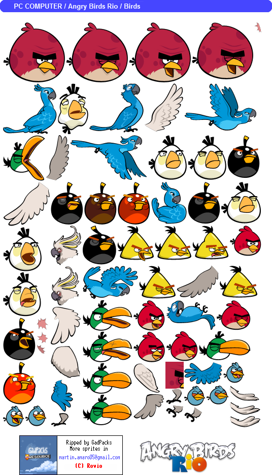 Angry Birds Rio - Birds (Rio 1)