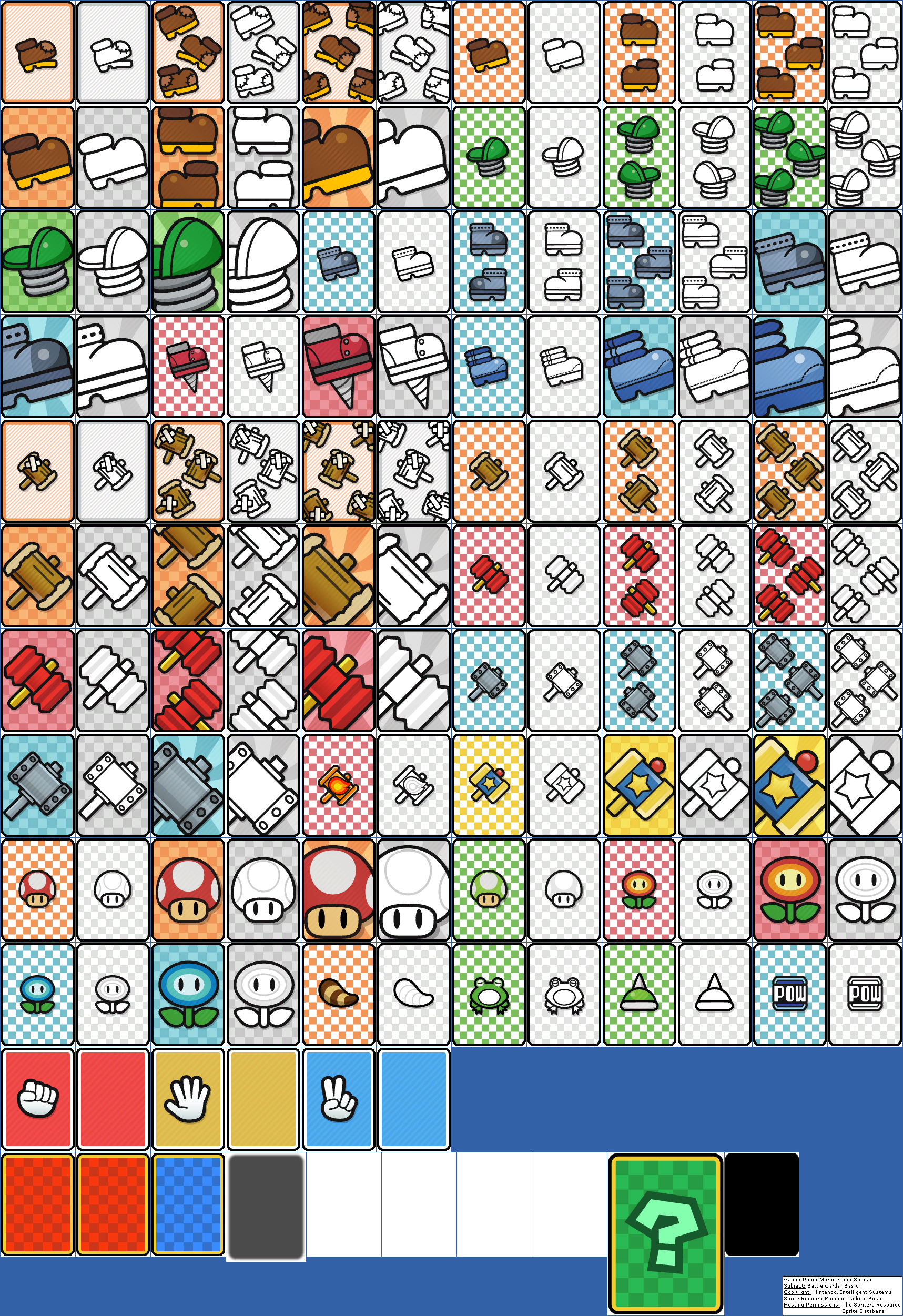 Paper Mario: Color Splash - Battle Cards (Basic)
