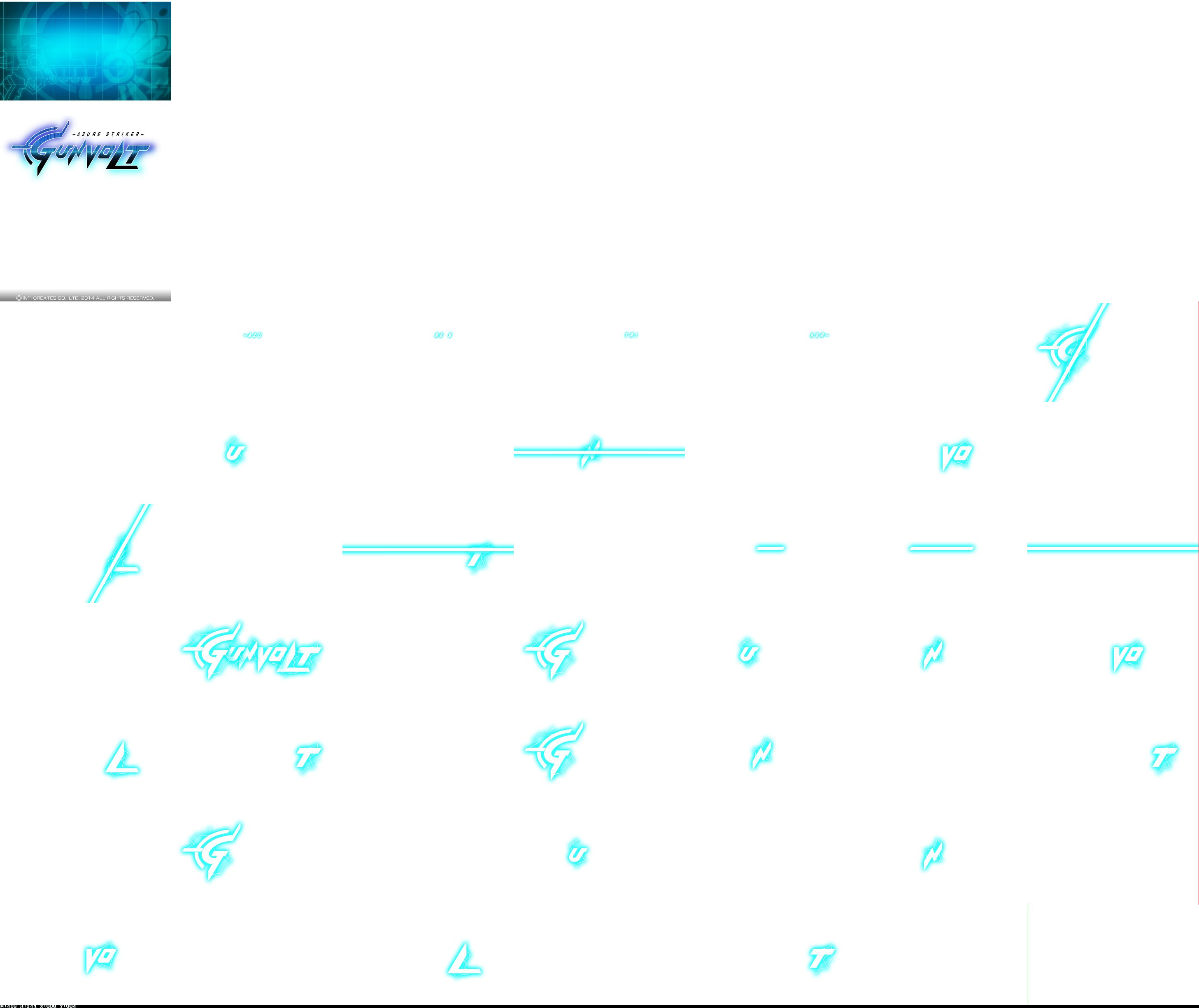 Azure Striker Gunvolt - Title Screen (Top)