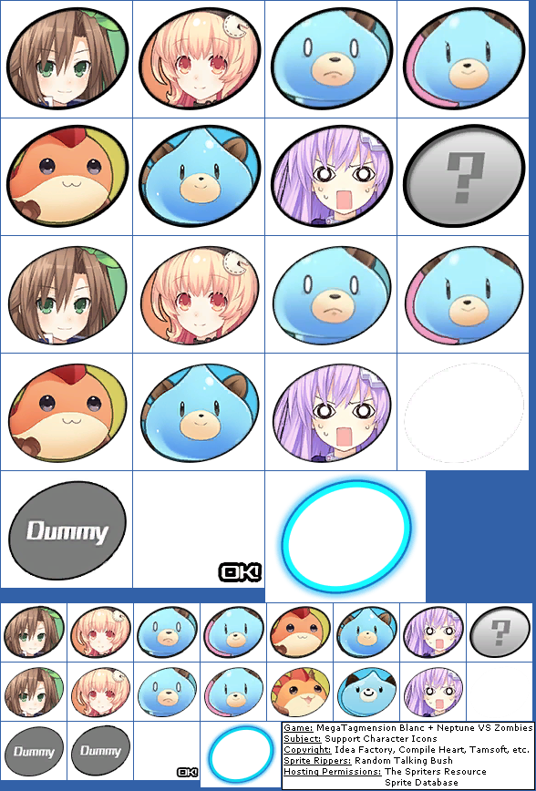Support Character Icons