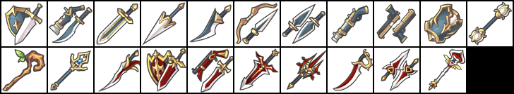 Breath of Fire 6 - Weapon Types