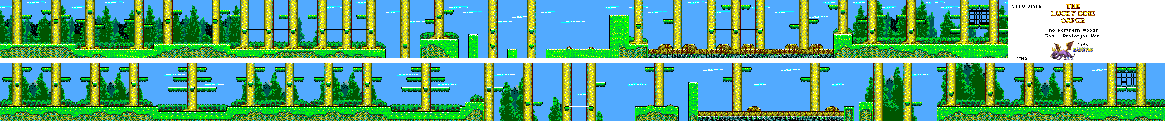 Lucky Dime Caper Starring Donald Duck - Stage 1: The Northern Woods (Final & Prototype)