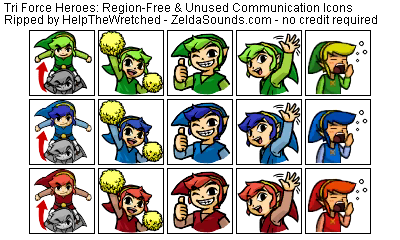 The Legend of Zelda: Tri Force Heroes - Communication Icons (Region Free)