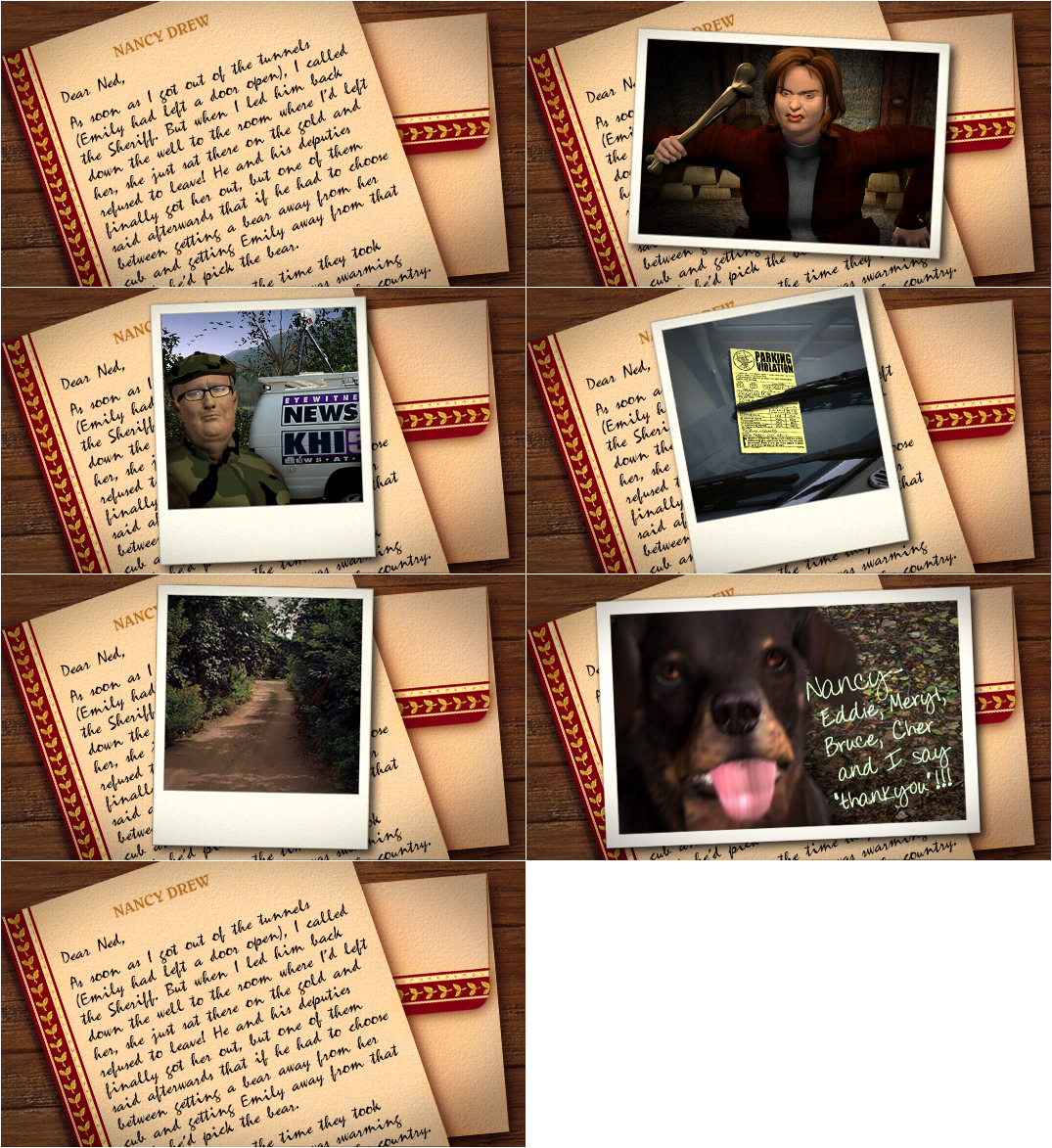 Nancy Drew: Ghost Dogs of Moon Lake - Closing Letter