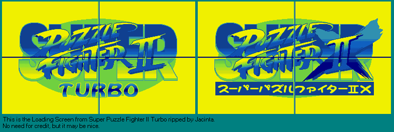 Super Puzzle Fighter 2 Turbo - Loading Screens