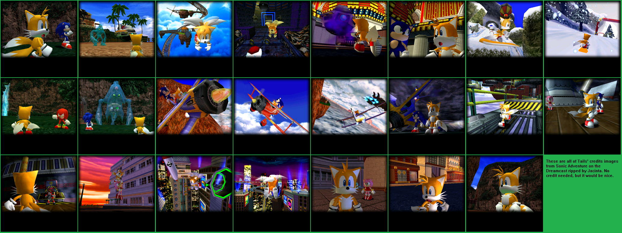 Sonic Adventure - Credits Images (Tails)