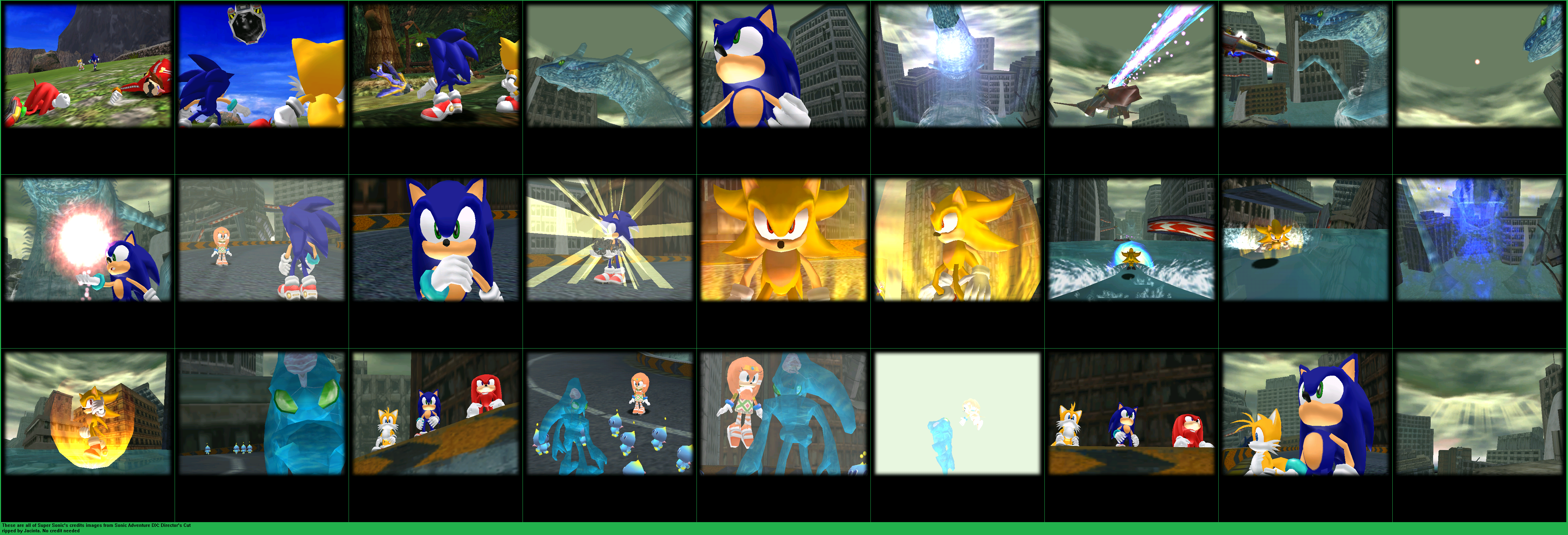 Sonic Adventure DX: Director's Cut - Credits Images (Super Sonic)