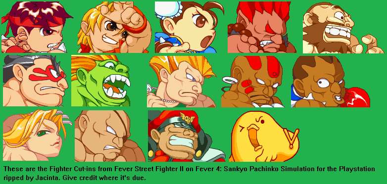 Fever 4: Sankyo Pachinko Simulation (JPN) - Fighter Portraits (Cut-ins)