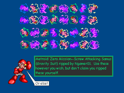 Metroid Zero Mission - Gravity Suit Screw Attack