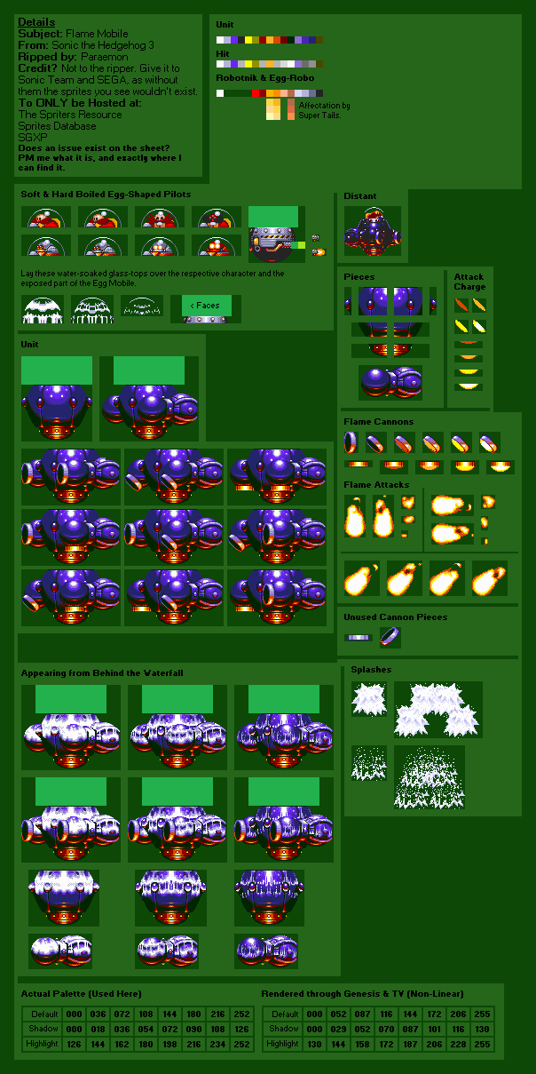 Sonic the Hedgehog 3 - Flame Mobile/Egg Scorcher Mk. III