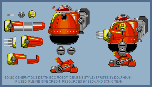 Sonic the Hedgehog Customs - Death Egg Robot (Sonic Generations, Sonic Genesis-Style)