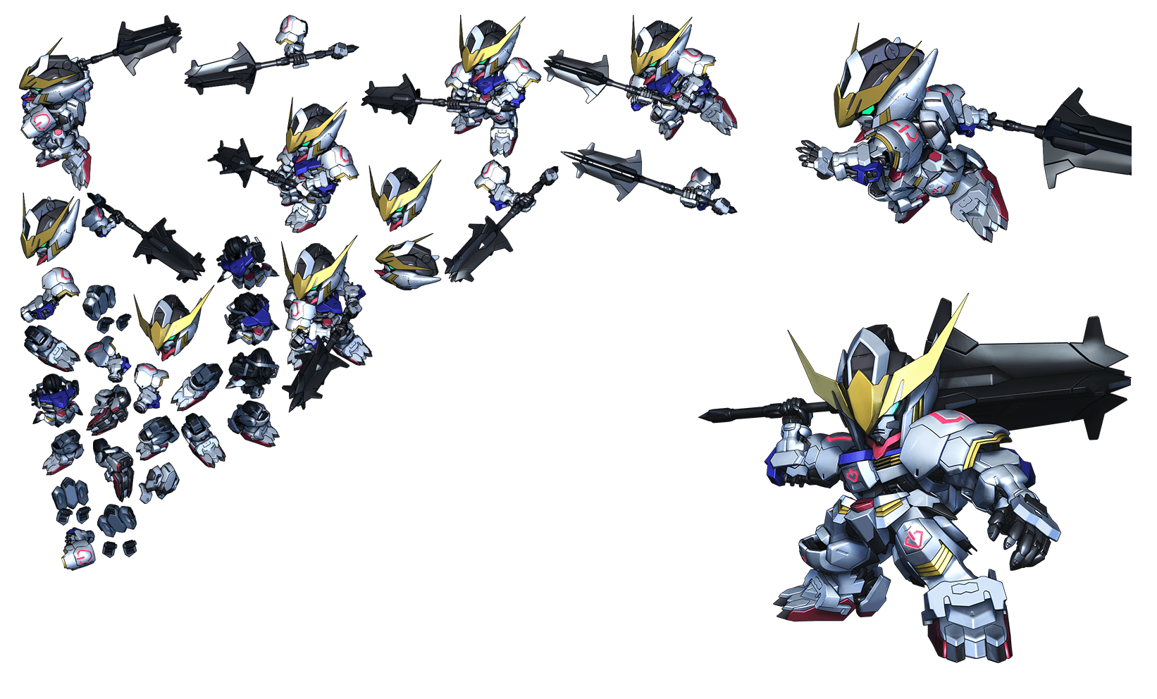 Super Gundam Royale - Gundam Barbatos 4th Form (Mace)