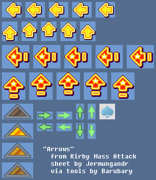 Kirby Mass Attack - Arrows