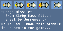Kirby Mass Attack - Missile