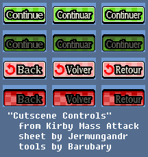 Kirby Mass Attack - Cutscene Controls