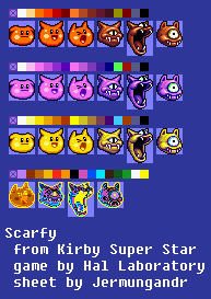 Kirby Super Star / Kirby's Fun Pak - Scarfy