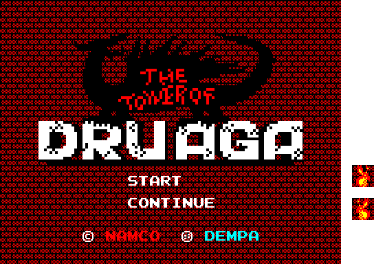 The Tower of Druaga - Title Screen