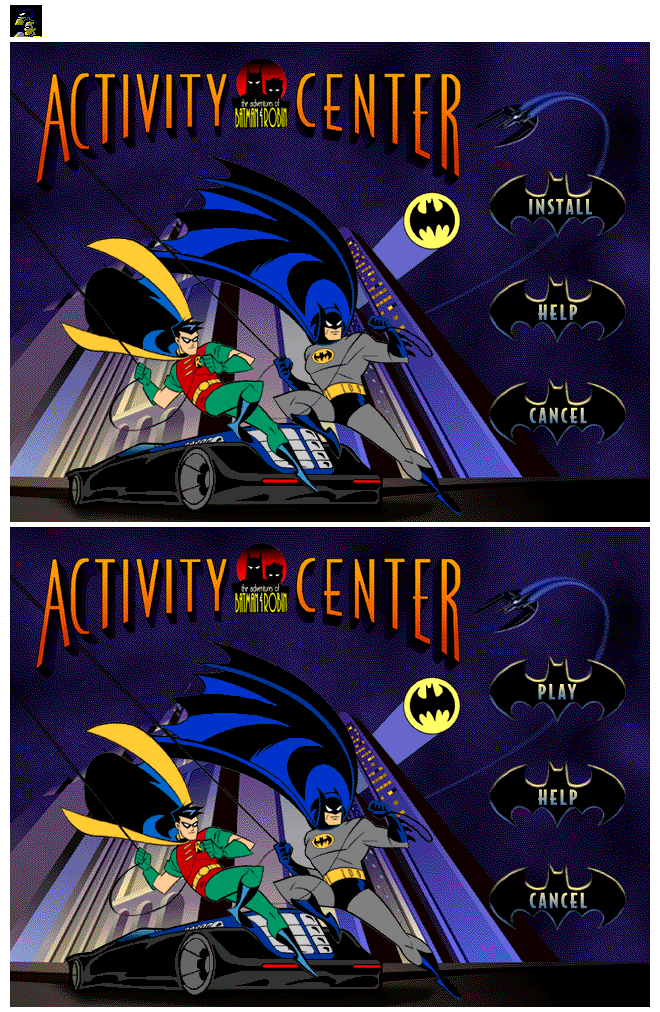 The Adventures of Batman & Robin Activity Center - Startup Pages
