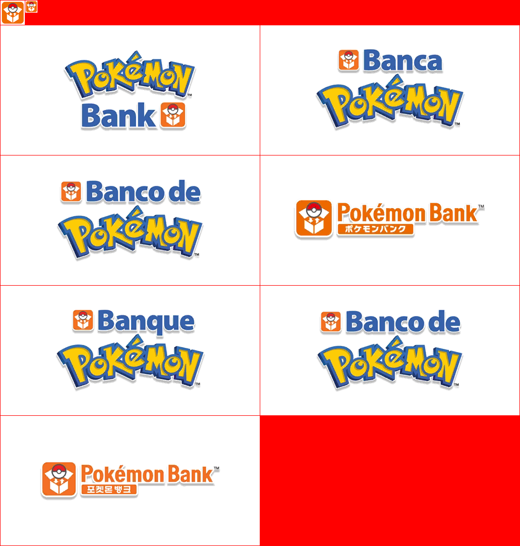 Pokémon Bank - HOME Menu Icons and Banners