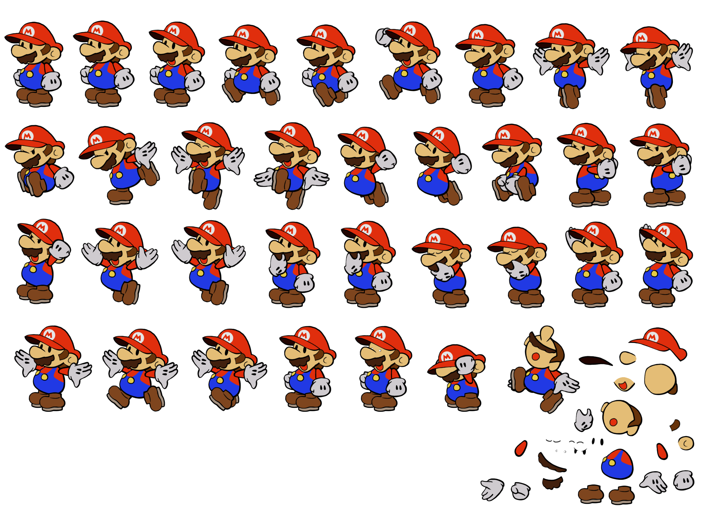 Paper Mario Customs - Mario (Paper Mario-Style)