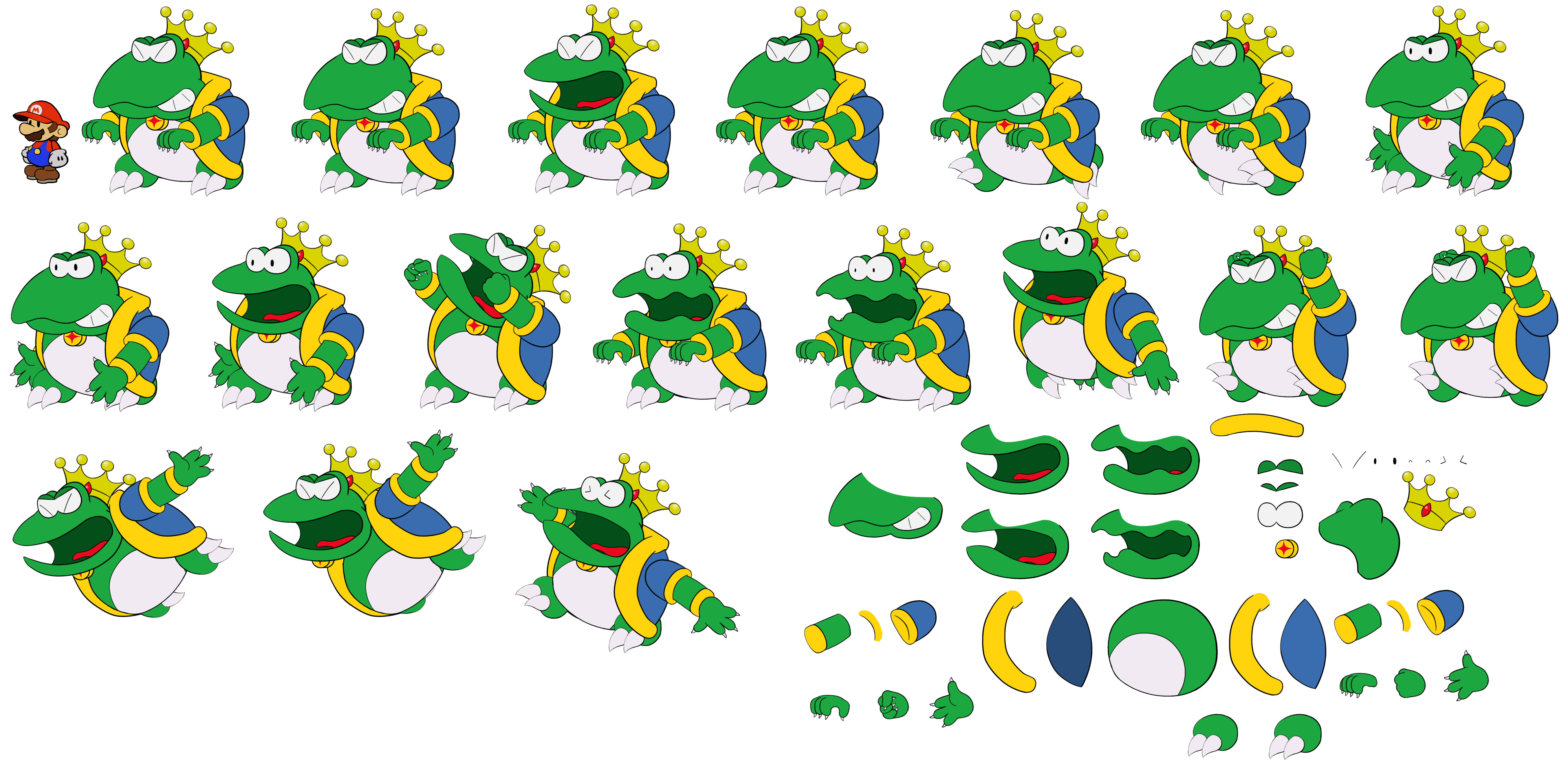 Mario Customs - Wart (Paper Mario-Style)