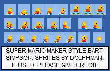 The Simpsons Customs - Bart Simpson (Super Mario Maker-Style)