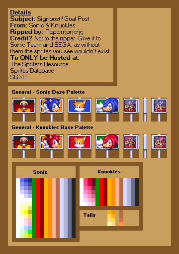 Sonic & Knuckles Sprite Sheets – Sega Genesis - Sonic Galaxy.net