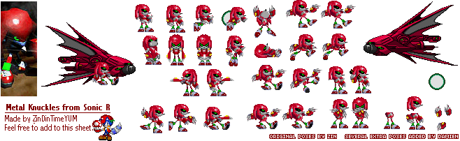Metal Knuckles & Tails Doll - Sonic R Characters
