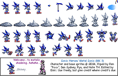 Custom / Edited - Sonic the Hedgehog Customs - Neo Metal Sonic (Sonic  Advance-Style) - The Spriters Resource