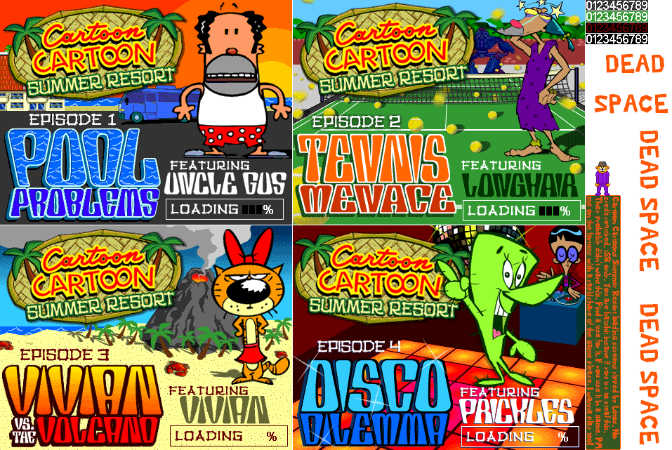 Browser Games - Cartoon Cartoons Summer Resort - The Spriters Resource