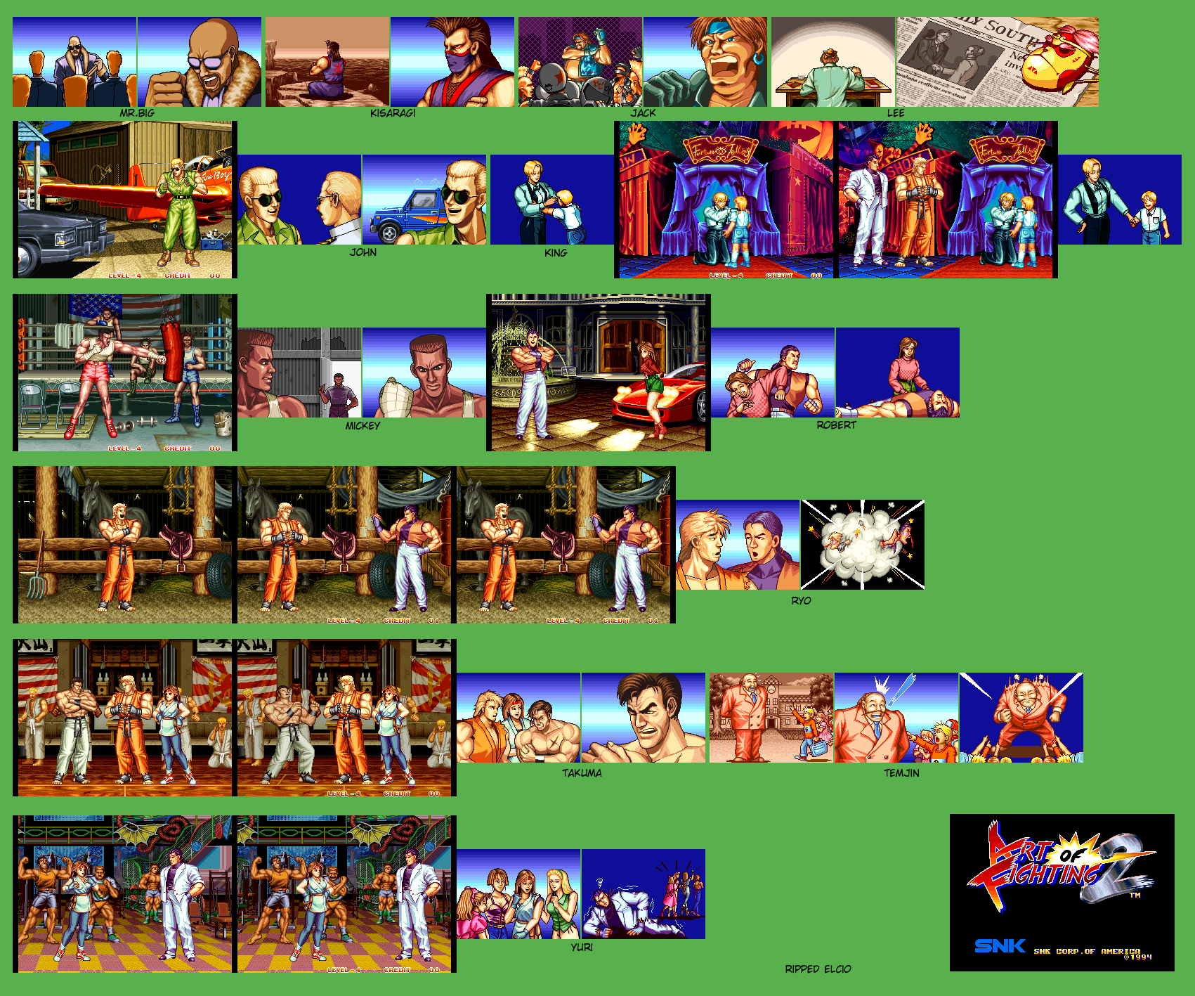 Neo Geo / NGCD - Double Dragon - Endings - The Spriters Resource