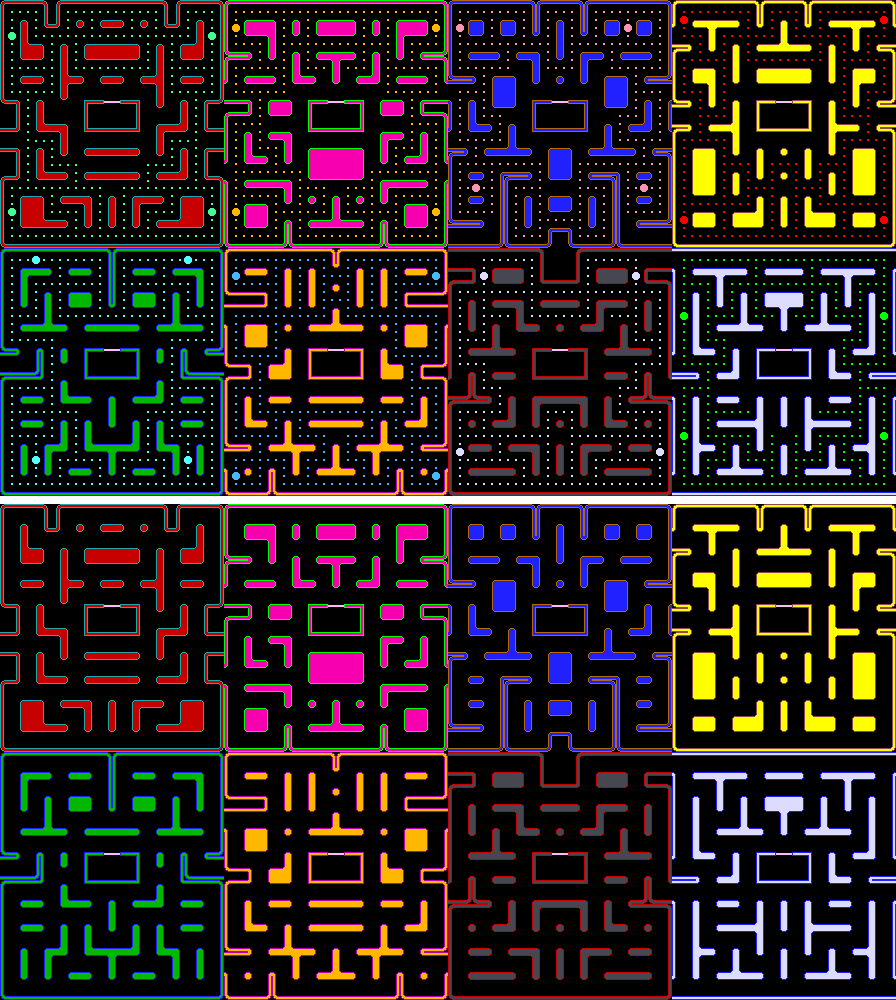 Custom / Edited - Pac-Man Customs - Custom Mazes - The Spriters 