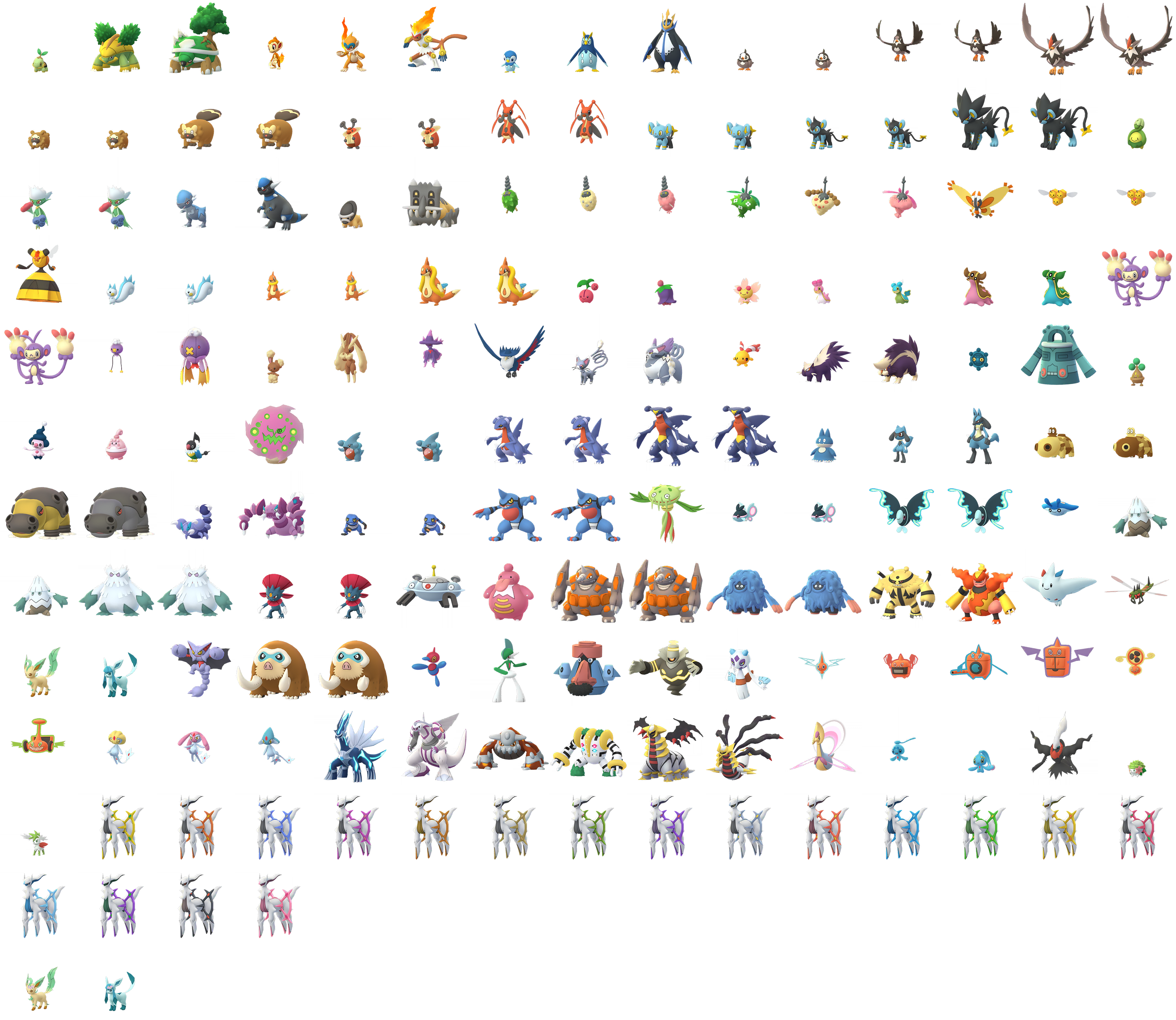 Mobile - Pokémon GO Pokémon (4th Generation, Normal) The Spriters