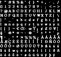 Pc Computer Arcanists Font 15px The Spriters Resource