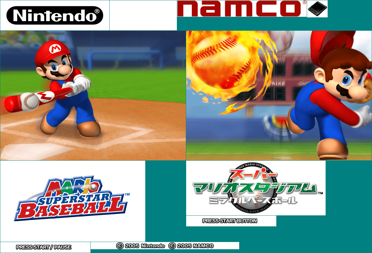 GameCube - Mario Baseball - Title The Spriters Resource