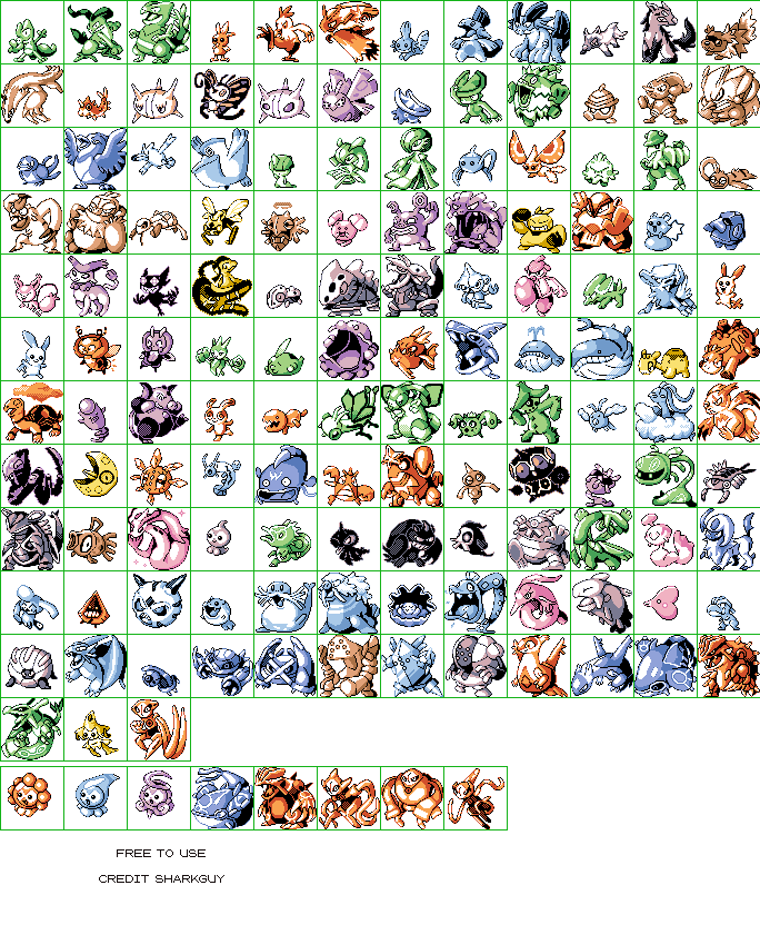 Custom / Edited - Pokémon Customs - Alolan Pokémon (R/G/B-Style) - The  Spriters Resource