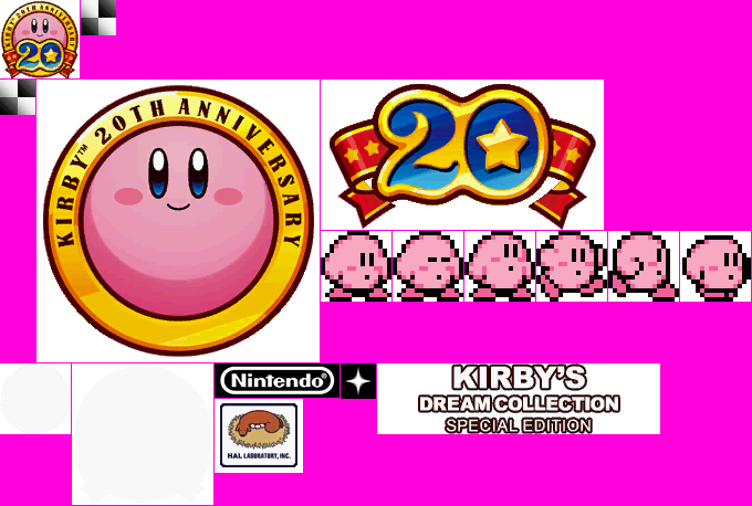 Wii - Kirby's Dream Collection - Wii Menu Icon and Banner - The Spriters  Resource