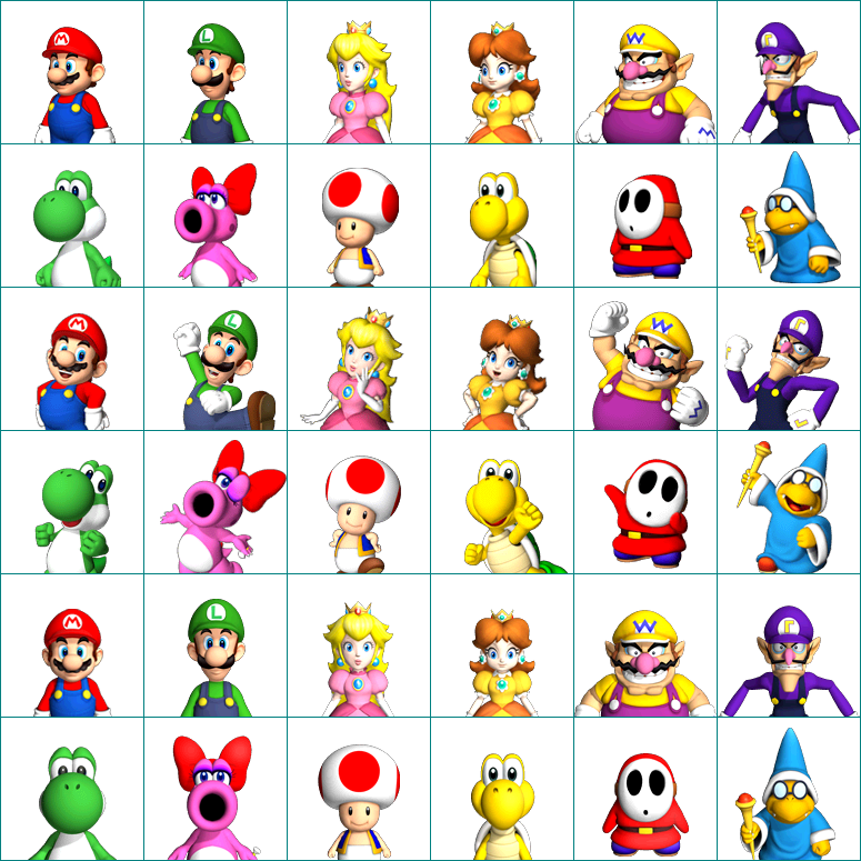 verliezen Stewart Island oorsprong Wii - Mario Party 9 - Character Selection - The Spriters Resource