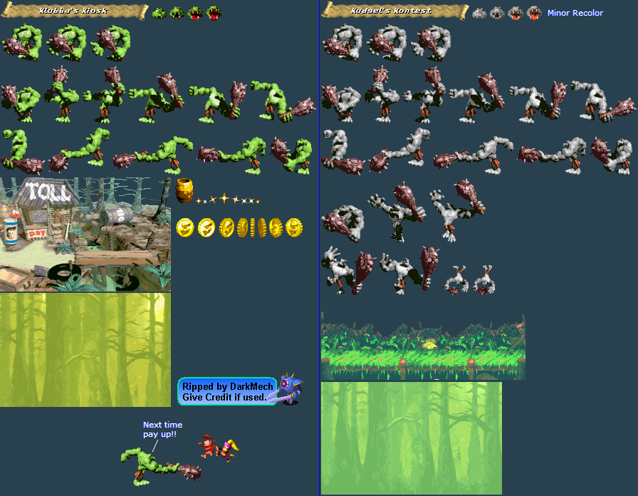 The Spriters Resource - Full Sheet View - Donkey Kong Country 2