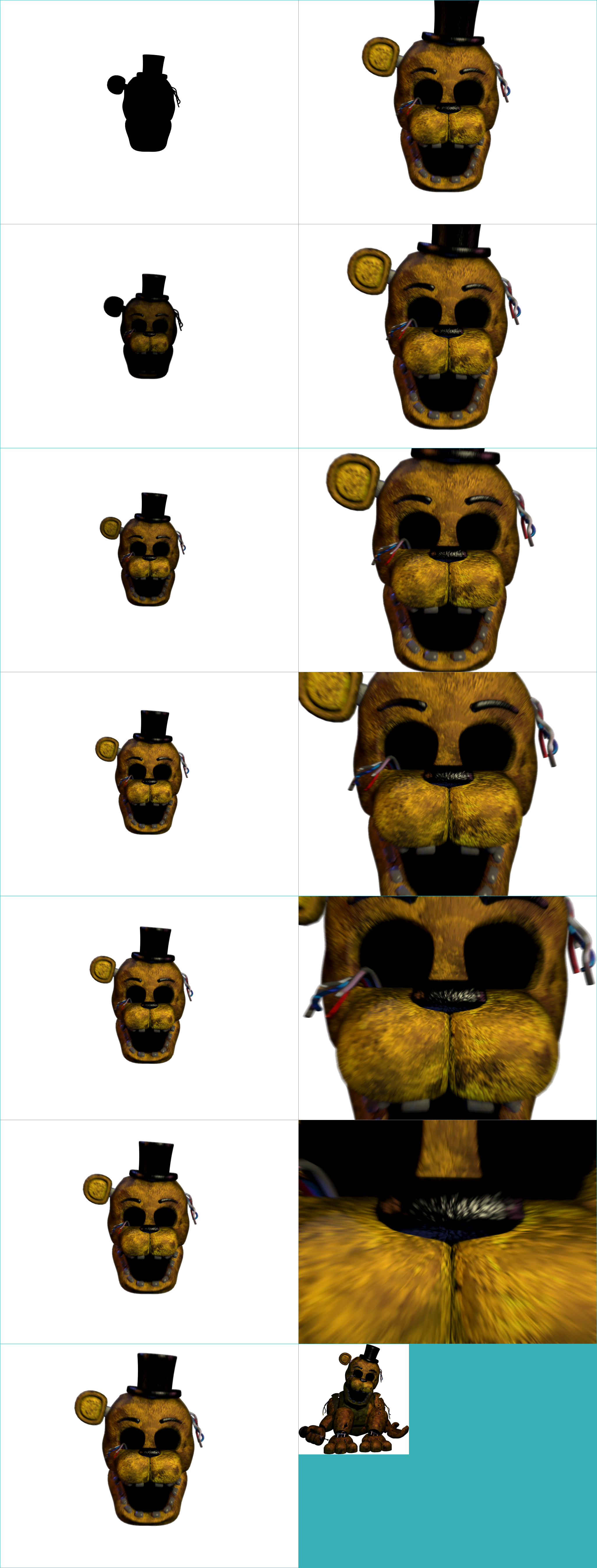 Pc Computer Five Nights At Freddy S 2 Withered Golden Freddy The Spriters Resource