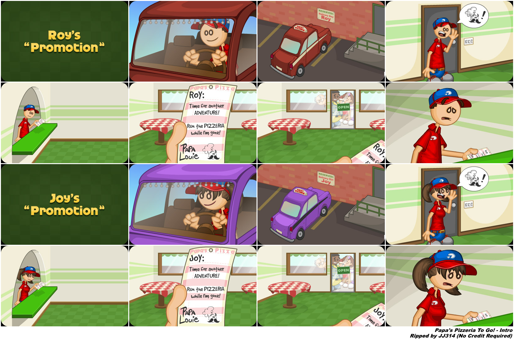 The Spriters Resource - Full Sheet View - Papa's Pizzeria To Go! - Papa  Louie